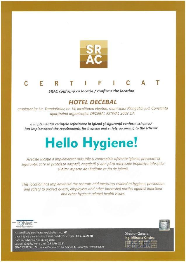 Hotel Decebal Neptun Extérieur photo